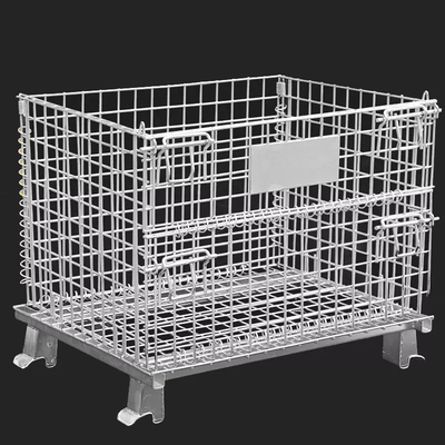 Stapelbarer Stahl-Mesh Containers Foldable Powder Coating