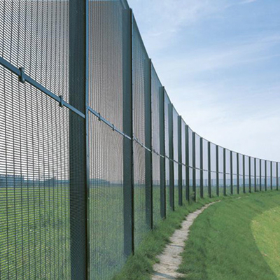 Draht-Mesh Fence Panel PVC des TLSW-Quadrat-Posten-358 beschichtete