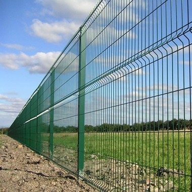 Galvanisiertes Draht-Mesh Fence With Square Posts RAL 6005 des Stahl-3D Grün