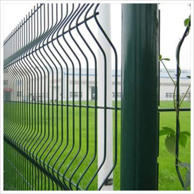 Quadrat TL-63 kurvte beschichtetes Mesh Fence Green PVC des Draht-3D