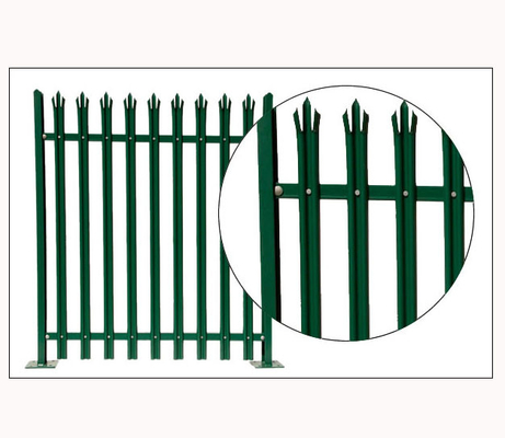 die 100*100mm 80*80mm Metallpalisade, die PVC einzäunt, beschichtete Garten-Zaun Soem-ODM