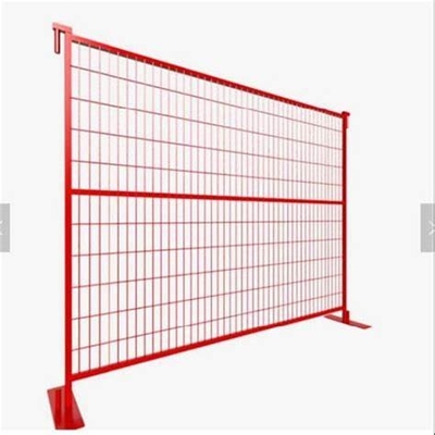 Orange roter Draht-beweglicher Zaun Temporary Fence Panels 24kg 2400mm*2100mm