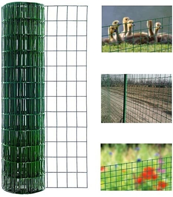 3/8 Zoll 9.5mm grüner überzogener Draht geschweißter Mesh Fencing BWG23-19