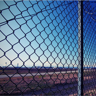 Flughafensicherheits-Edelstahl-Kette Mesh Fence Diamond Pattern Openings 25mm