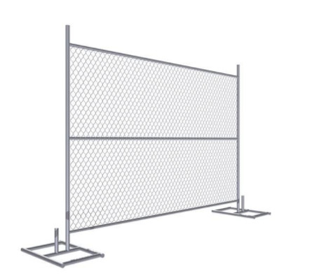 Kettenglied-vorübergehender Zaun Gated Custom Size des Bau-2mm formen Schwarzes