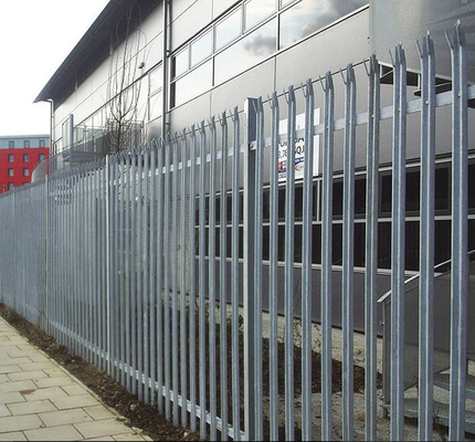 Zusammengebauter Zaun 2,4 M High Palisade Security/galvanisiertes Stahlpalisade-Fechten