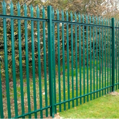 Galvanisiertes Stahleisen 1.8m w Pale Security Palisade Fence Wrought
