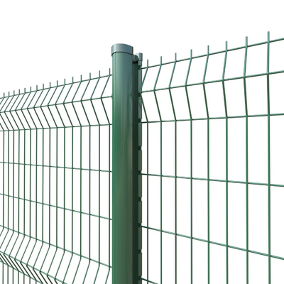 Des Quadrat-Posten-3.2mm beschichtete Sicherheit geschweißtes Curvy PVC Draht-Mesh Fence-3d Platte