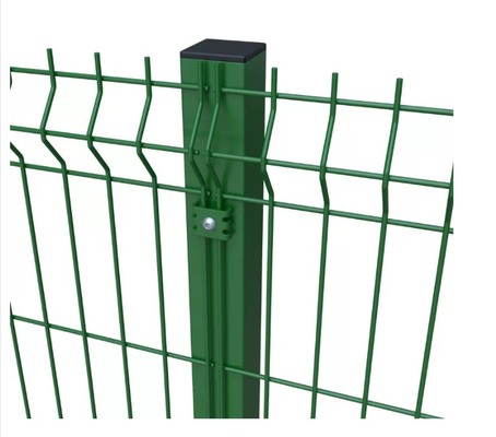 Mesh Fence Peach Type Column-Antidiebstahl-Schutz Rail des quadratisches Loch-geschweißter Draht-3d