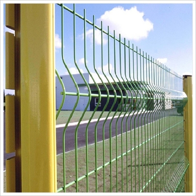PVC beschichtete heißen eingetauchten geschweißten Draht Curvy Mesh Fence Panel 3d