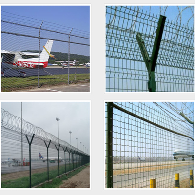 4.00mm 4.50mm 5.00mm Stacheldraht-Zaun Residential Airport Fencing