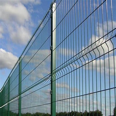 Dekorative Draht-Mesh Fence Green Vinyl Coateds 1030mm des Schmiedeeisen-3D Höhe