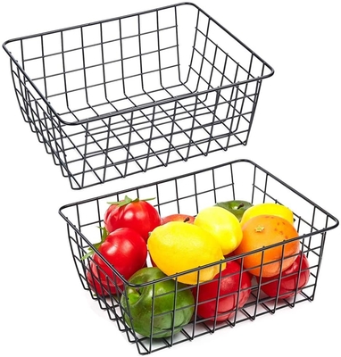 Quadratische Draht-Mesh Container Vegetable Mesh Storage-Körbe