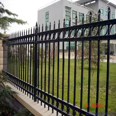 Pfosten-Schmiedeeisen-Zaun Panels Rustproof TLSW blauer weißer