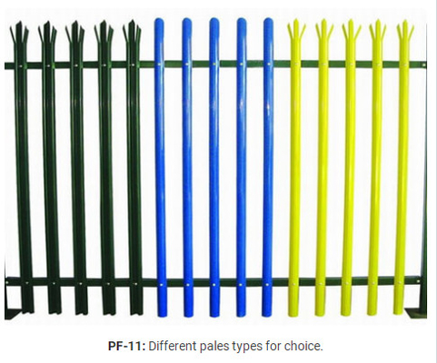 Heißes eingetauchtes PVC der hohen Qualität beschichtete Europa-Palisade-Zaun Panels