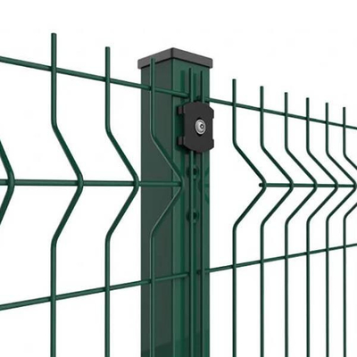 Gelber 3D Draht Mesh Fence ISO9001 schweißte Draht Mesh Garden Fence